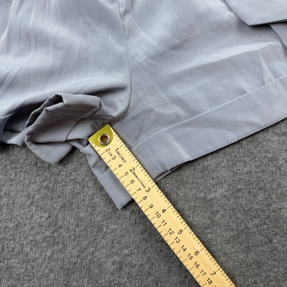 Express Dress Shorts Women's‎ 8 Gray Tie Waist Cuffed High Rise Polyester